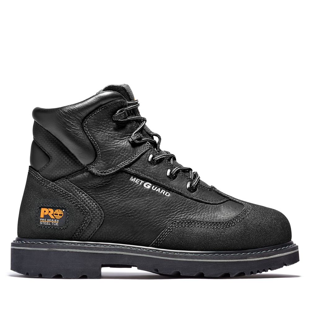 Bocanci De Muncă Timberland Barbati Negrii - Pro® Met Guard 6" Steel Toe - Romania - VGYUDR460